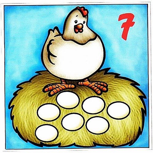 Курочка и семь яиц