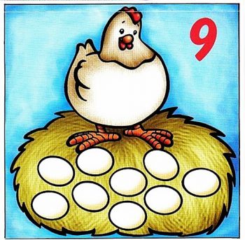 Курочка и девять яиц