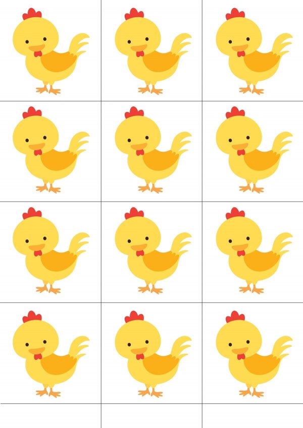 Карточка с цыплятами